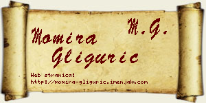 Momira Gligurić vizit kartica